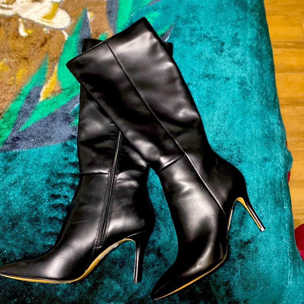 Aldo black heel boots